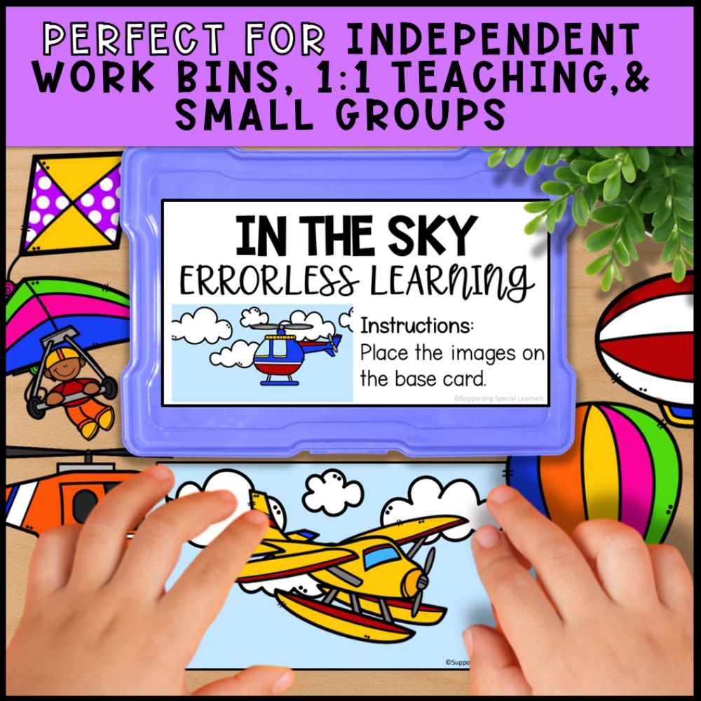 13 Themes Errorless Learning Task Boxes - Special Education