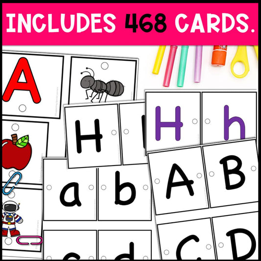 alphabet linking chains 468 cards