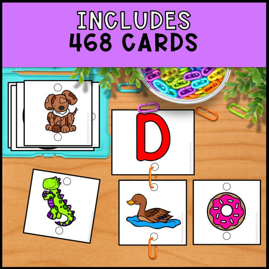 Alphabet Linking Chains: Fine Motor Activity - Literacy Center