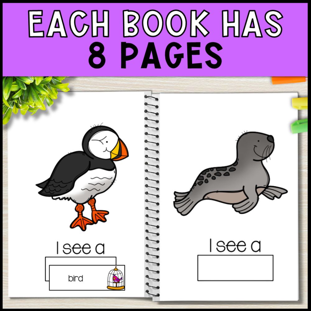 Animal Adapted Books: Early Reader - 10 Interactive Books