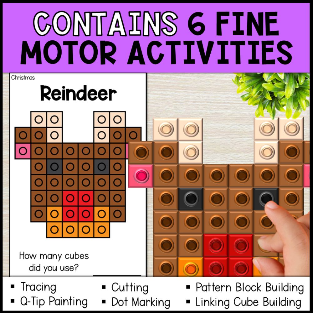 Christmas Centers Bundle - Fine Motor Activities & Worksheets