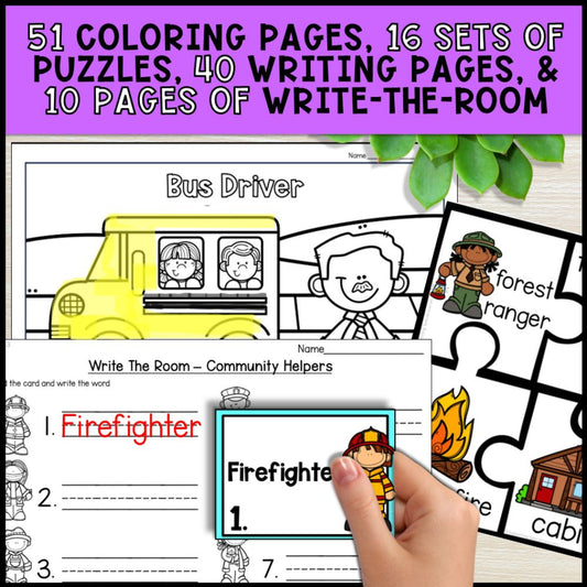 Community Helpers Social Studies - Special Education and Kindergarten