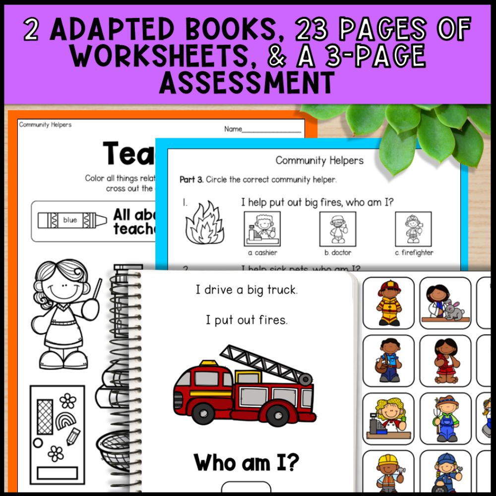 Community Helpers Social Studies - Special Education and Kindergarten