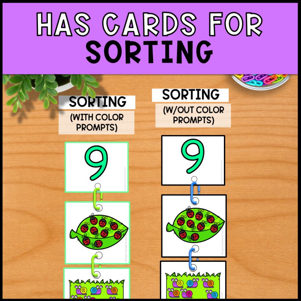 Counting 1 to 10 Linking Chains: Fine Motor Activities - Math Centers