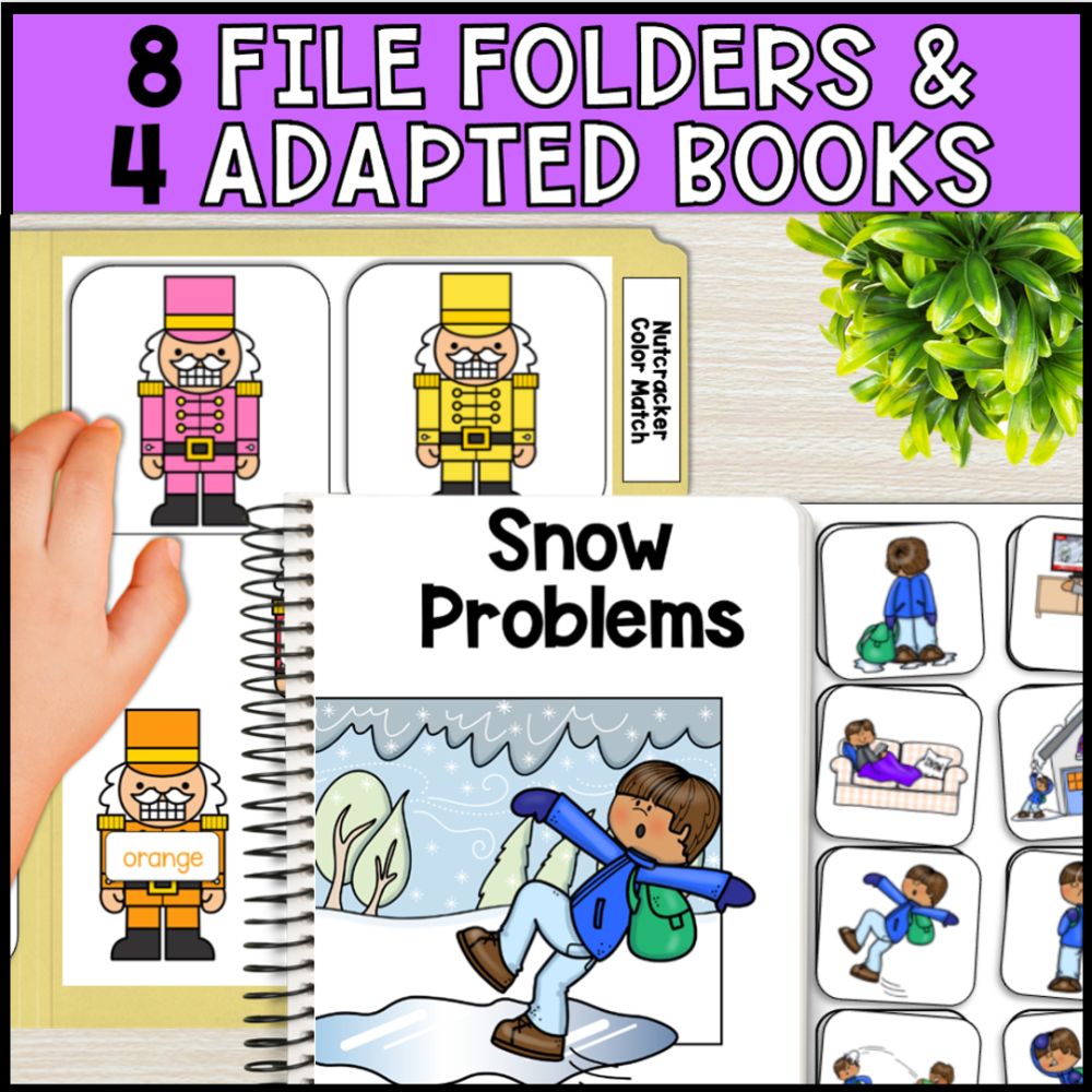 December Special Education Basic Concepts: ELA & Math Worksheets