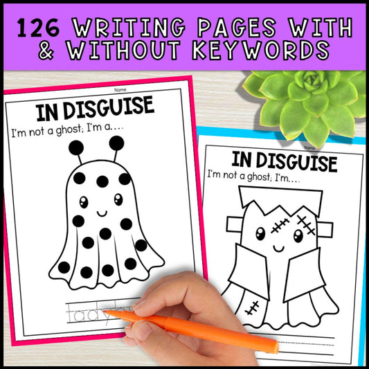 disguise it holiday bundle - adapted books task cards and more 126 writing pages