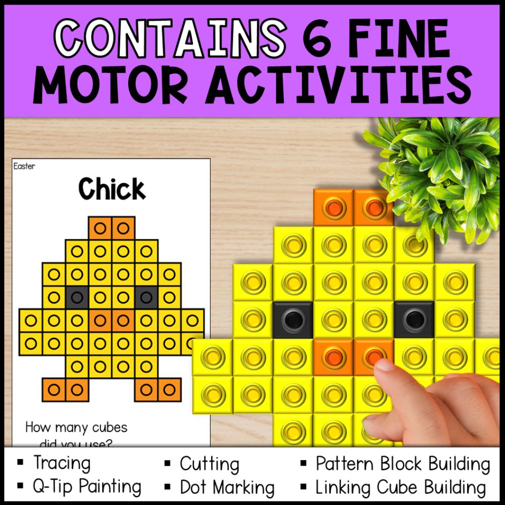 Easter Centers Bundle - Fine Motor Activities & Worksheets