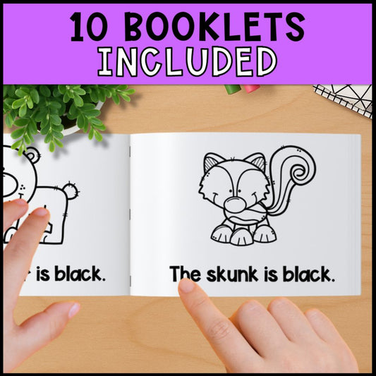 Emergent Readers 10 Color Booklets for Beginning Readers
