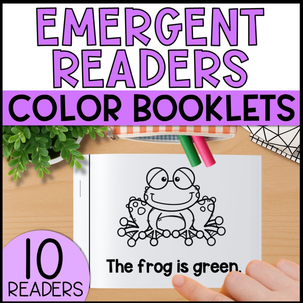 Emergent Readers 10 Color Booklets for Beginning Readers
