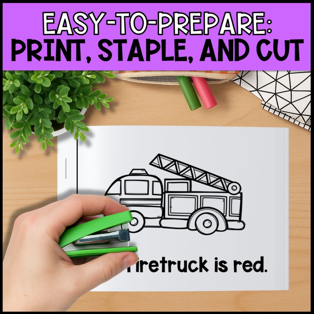 Emergent Readers 10 Color Booklets for Beginning Readers