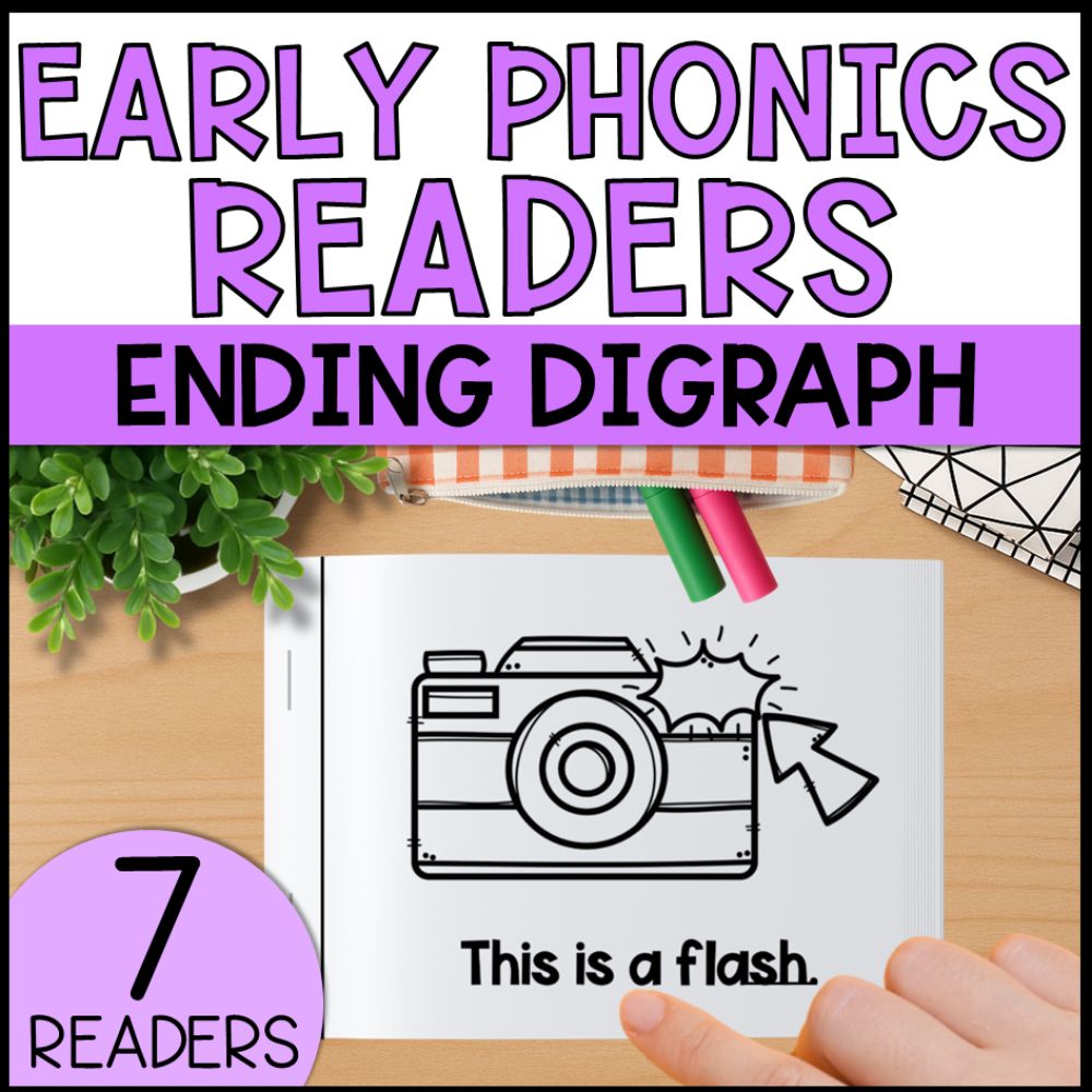 Emergent Readers 7 Ending Digraphs for Beginning Readers