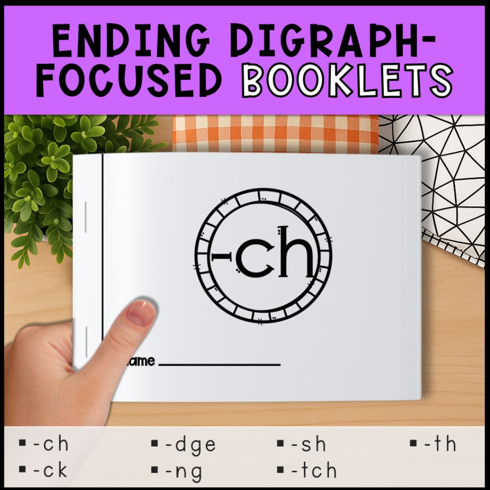 Emergent Readers 7 Ending Digraphs for Beginning Readers