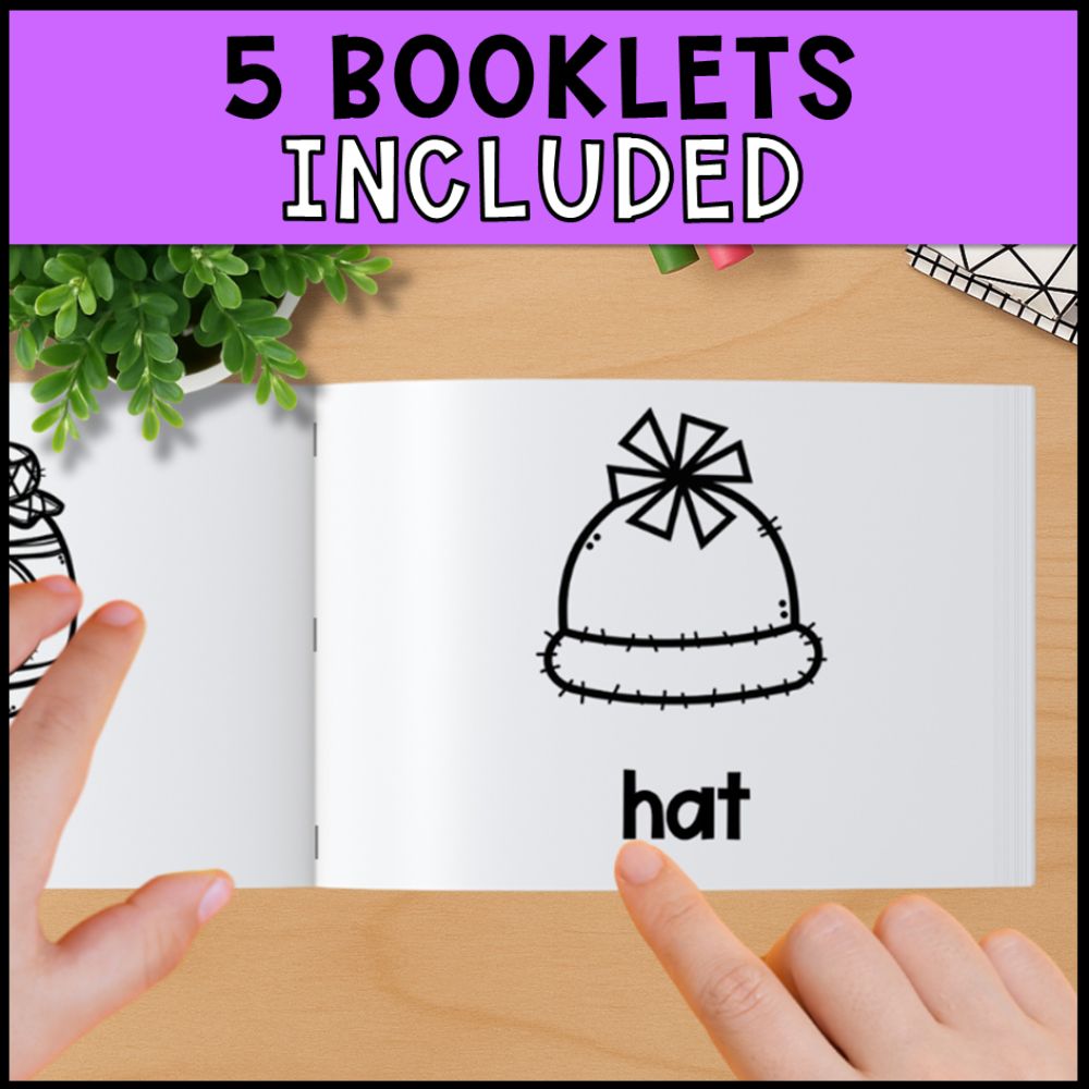 Emergent Readers 5 Short Vowel Readers (Single Sight Word)