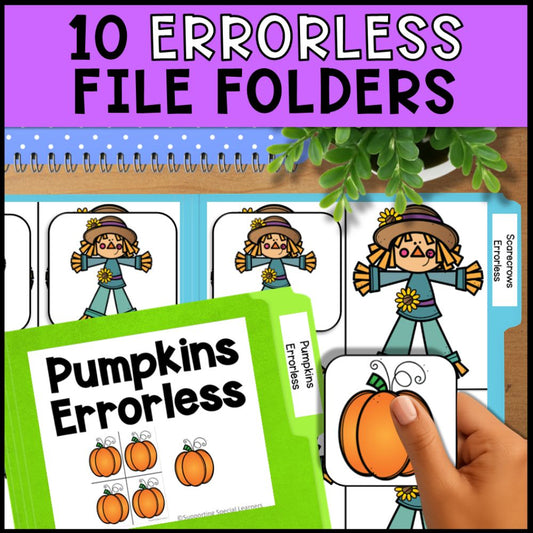 Fall Errorless Learning - Errorless File Folders & Task Boxes