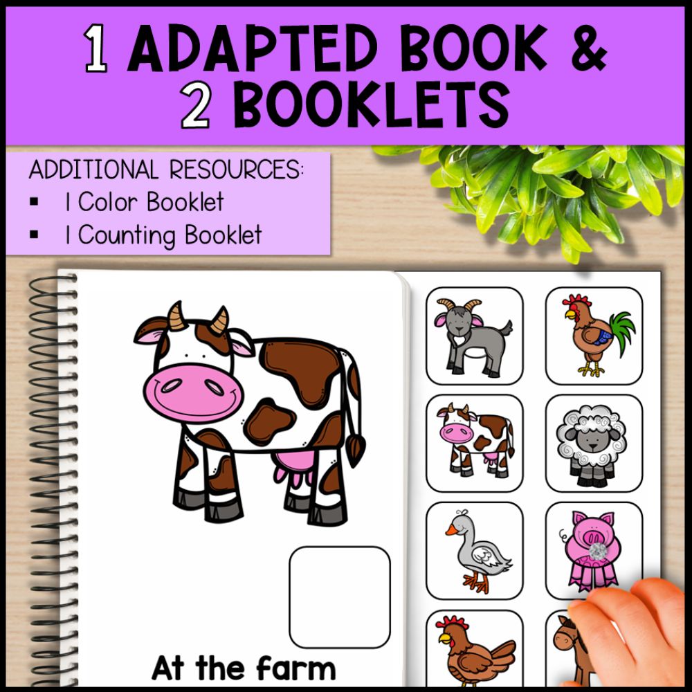 Farm Theme Math and Literacy Centers: Special Education & Kindergarten