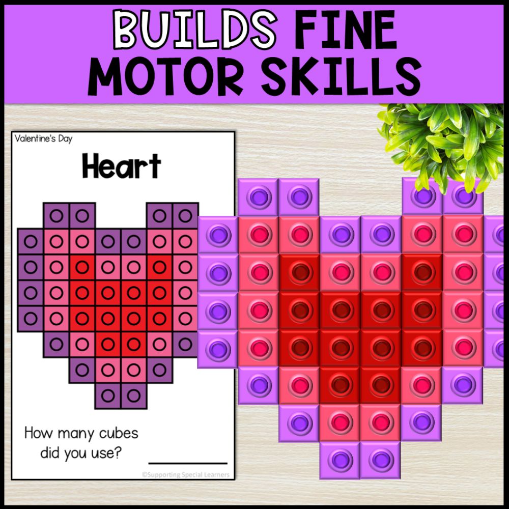 fine motor activities connecting cubes activities - holidays theme builds fine motor skills