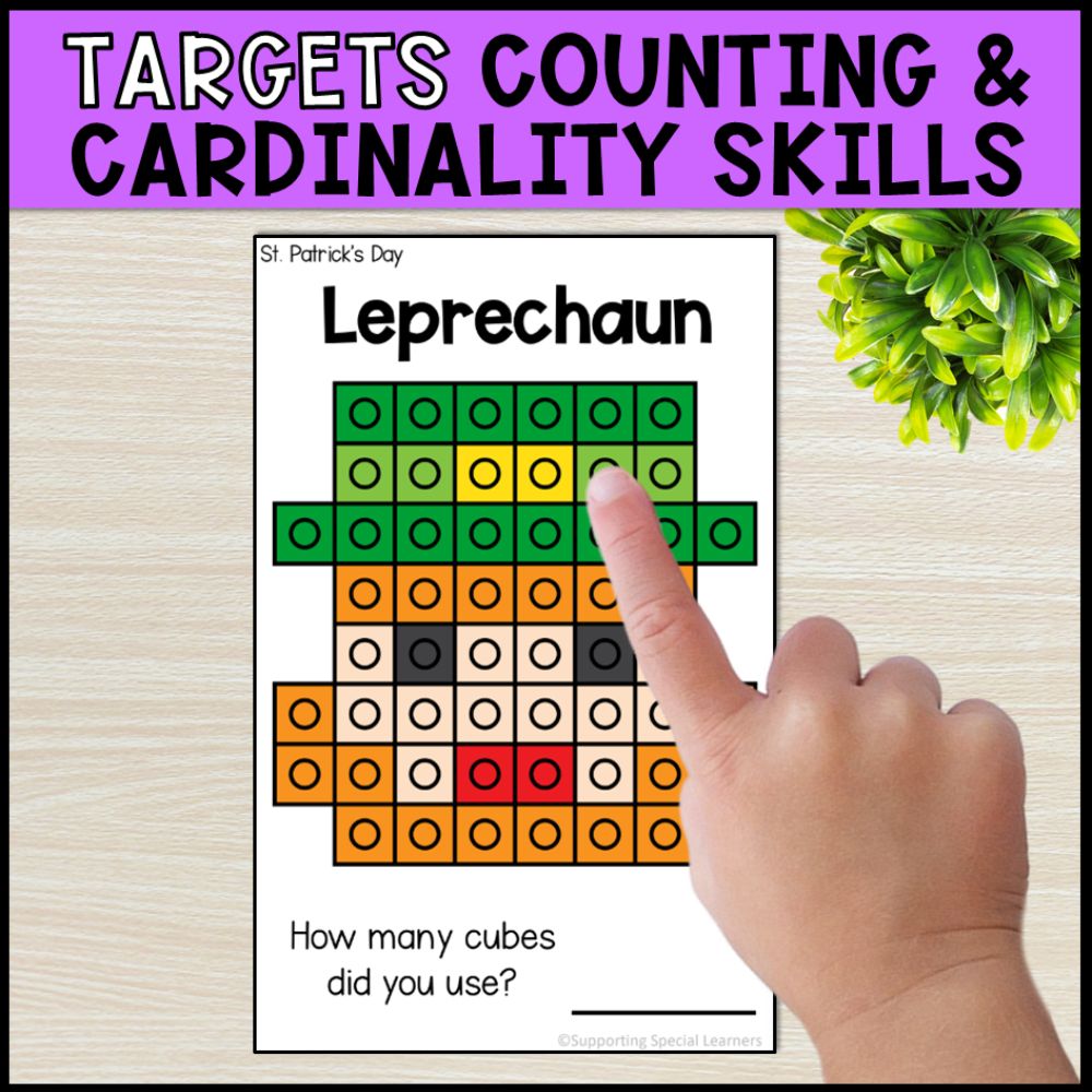 fine motor activities connecting cubes activities - holidays theme targets counting and cardinality skills