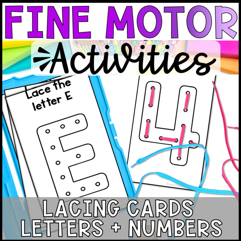 fine motor activity lacing cover