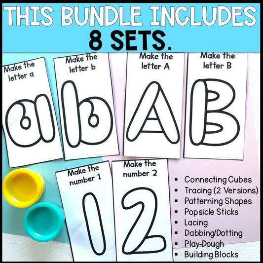 fine motor activity mats bundle 8 sets