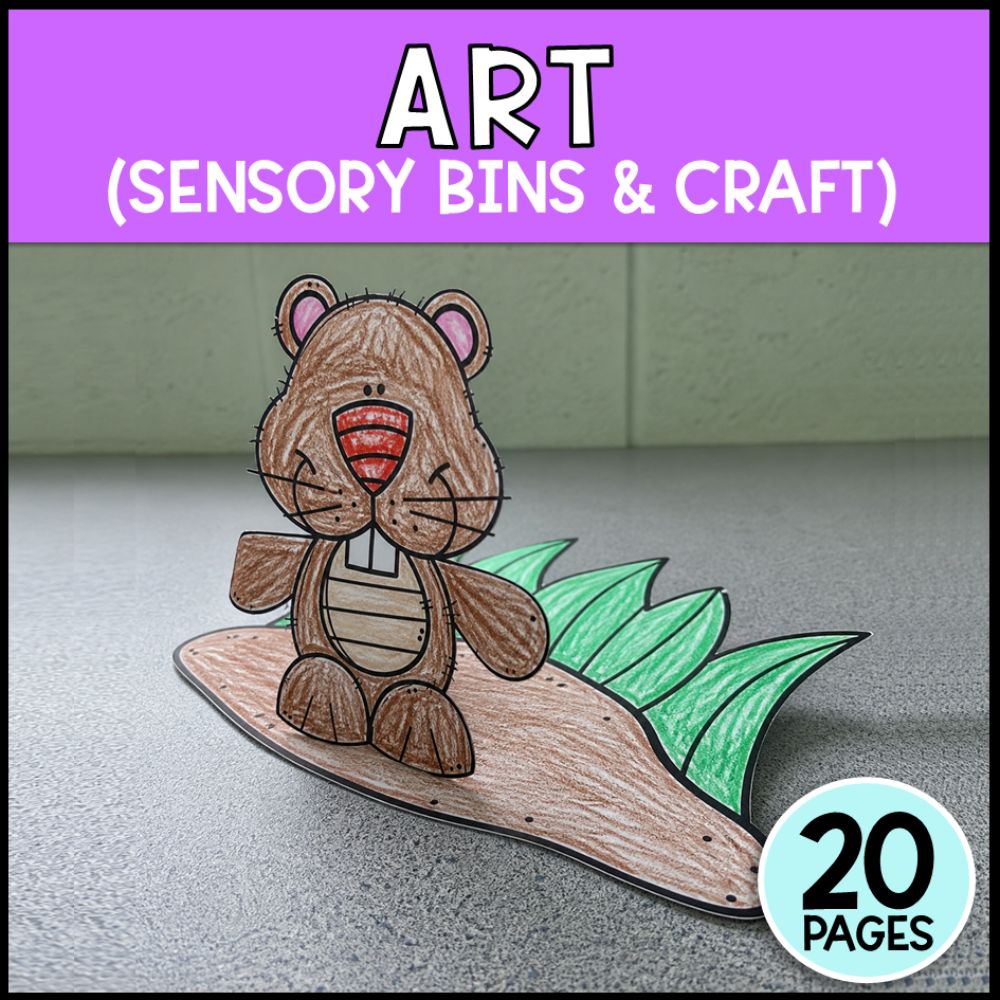 Groundhog Day Math, Literacy & Art Activities - Special Education