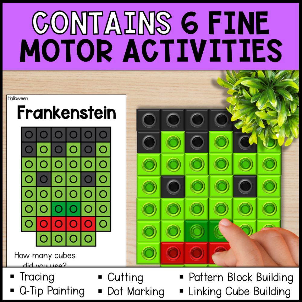 Halloween Centers Bundle - Fine Motor Activities & Worksheets