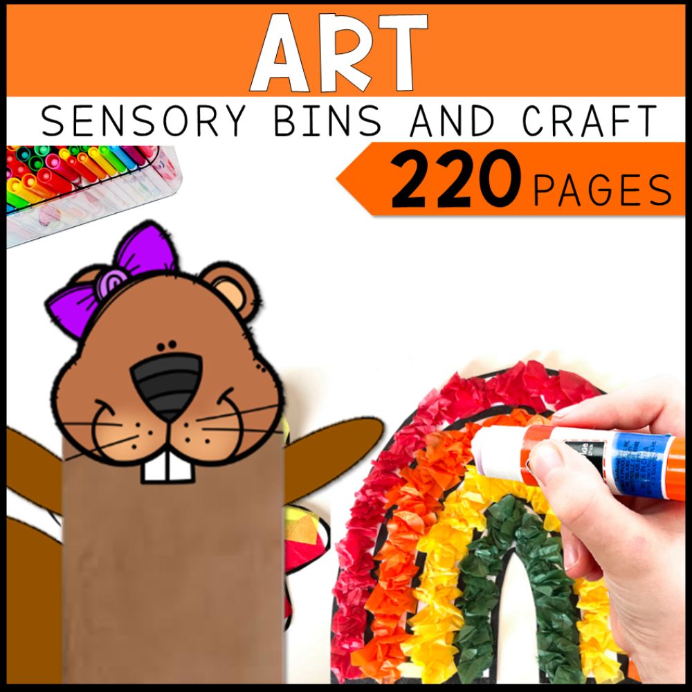 holiday activity bundle art, sensory bins and craft