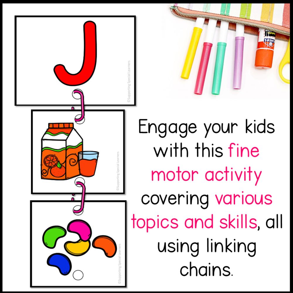 linking chains bundle fine motor activity