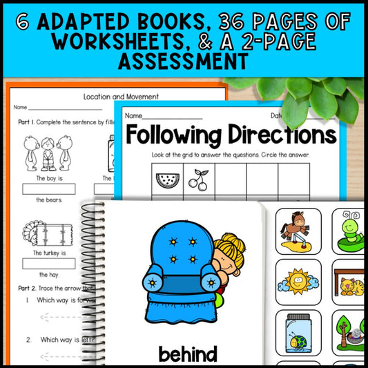 Preposition Activities: Preposition Word List & Visuals