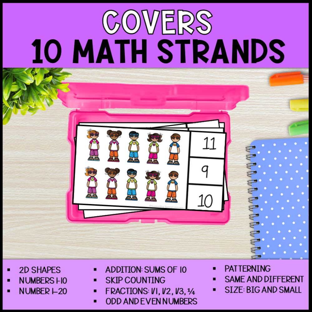 math task boxes 10 math strands