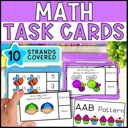 math task boxes cover