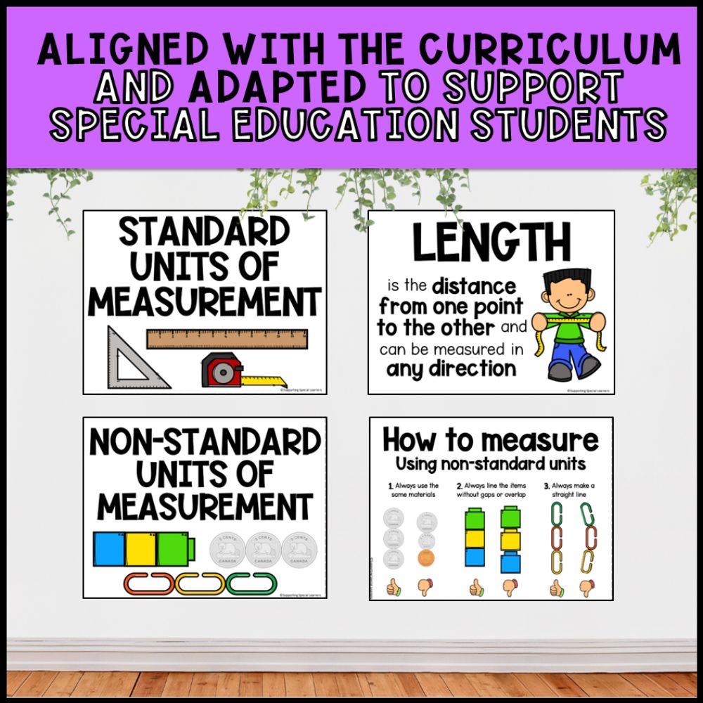 Non-Standard Measurement Activities: Worksheets, Posters & Task Cards