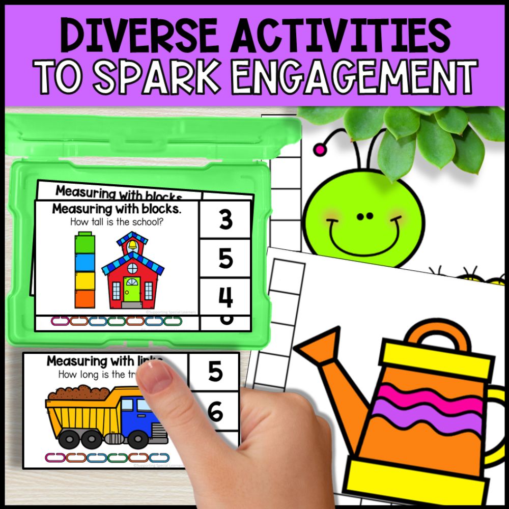 Non-Standard Measurement Activities: Worksheets, Posters & Task Cards