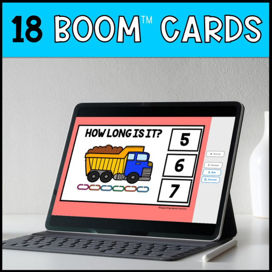 Non Standard Measurement: Measuring Height & Length Boom Cards
