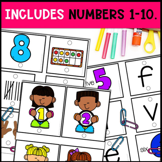 numbers 1 to 10 linking chains numbers 1 to 10