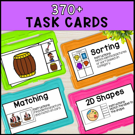 Pirate Theme Math and Literacy Centers: Special Education & Kindergarten