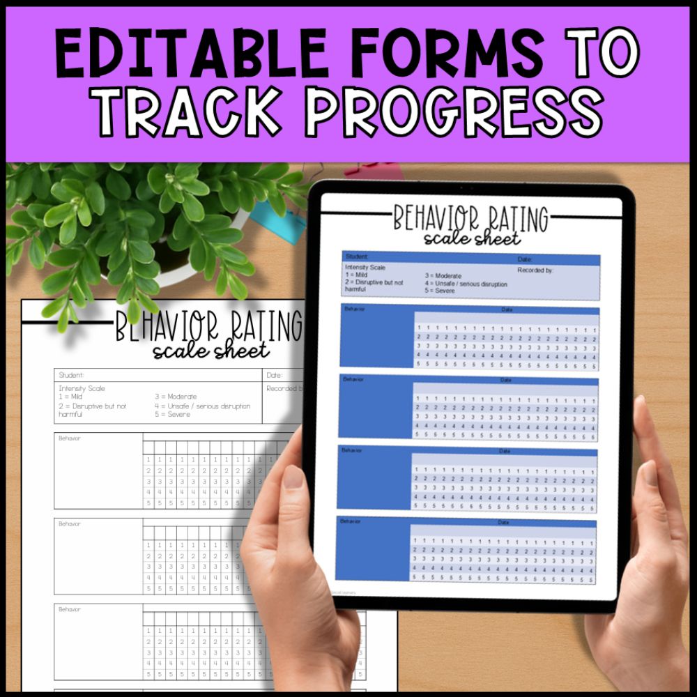 Editable Progress Monitoring & IEP Data Collection Sheets