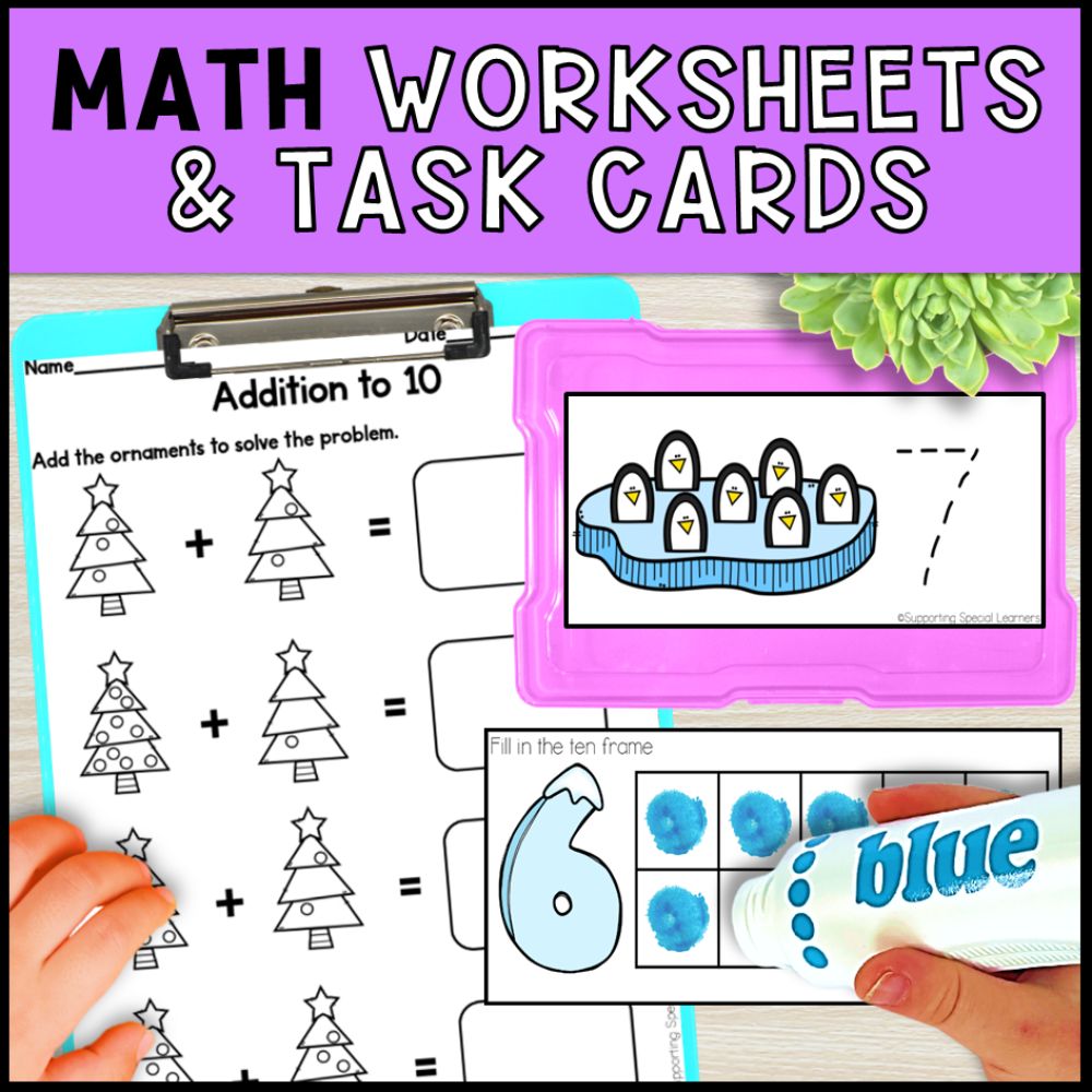 Seasonal Math and Literacy Centers - Primary & Special Education