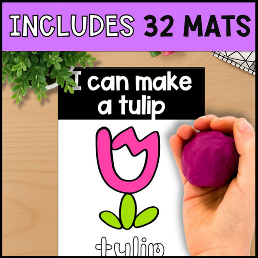 Seasonal Playdough Mats: 32 Playdough Mats Fine Motor Skills