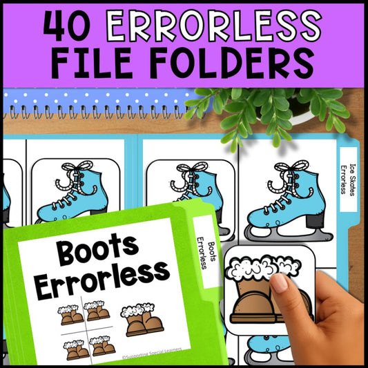 Seasonal Errorless Learning - Errorless File Folders & Task Boxes
