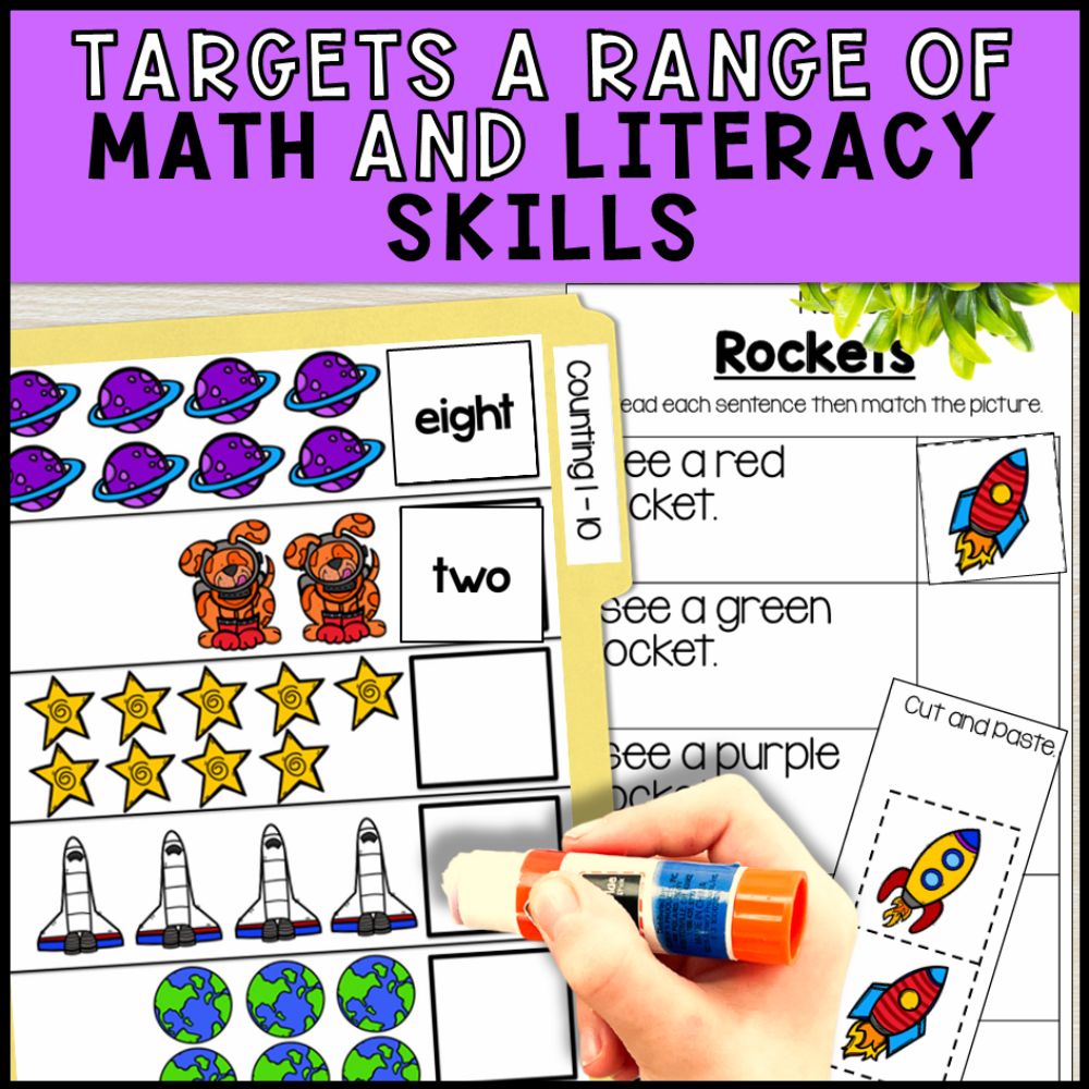 Six Themes Math and Literacy Centers: Special Education & Kindergarten