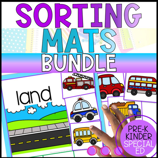 sorting activities bundle cover