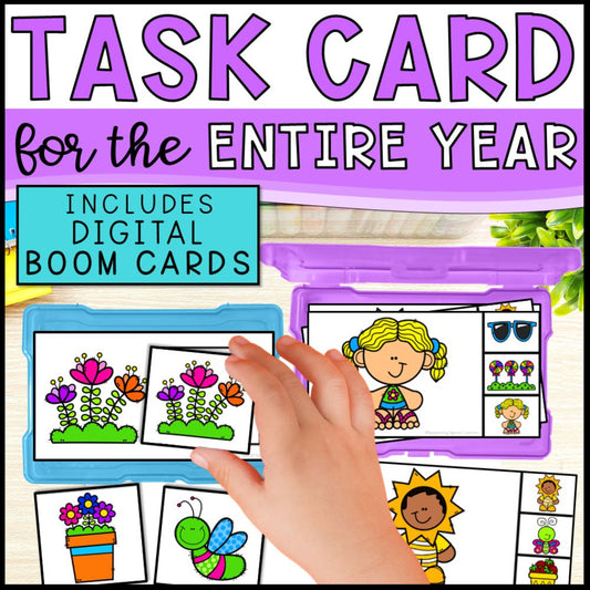 special education task boxes cover