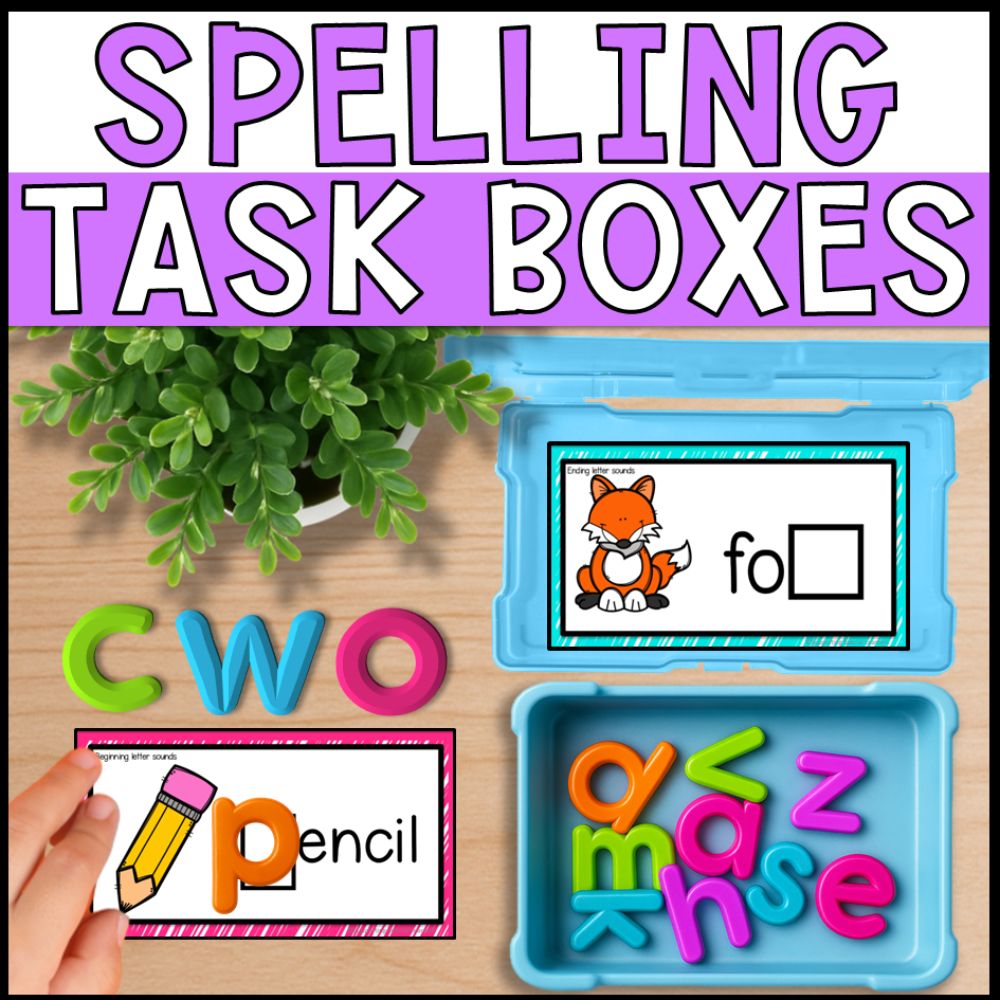 Spelling Activities - 300 Task Cards for Special Education