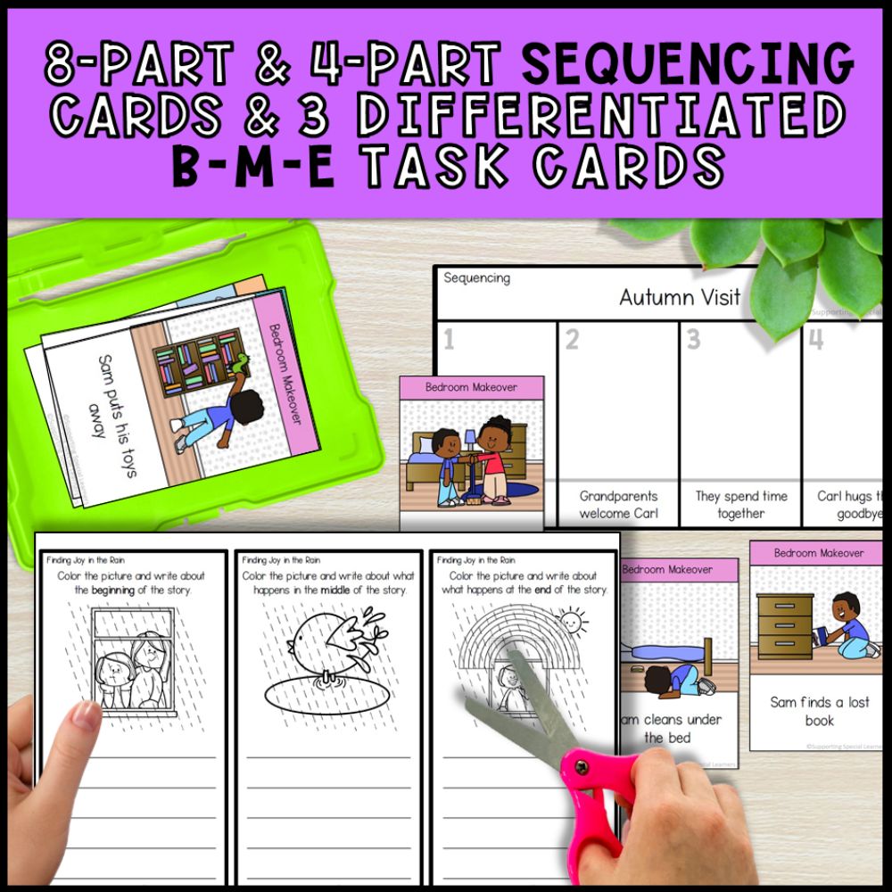 Spring Adapted Books with Comprehension Activities - Special Education