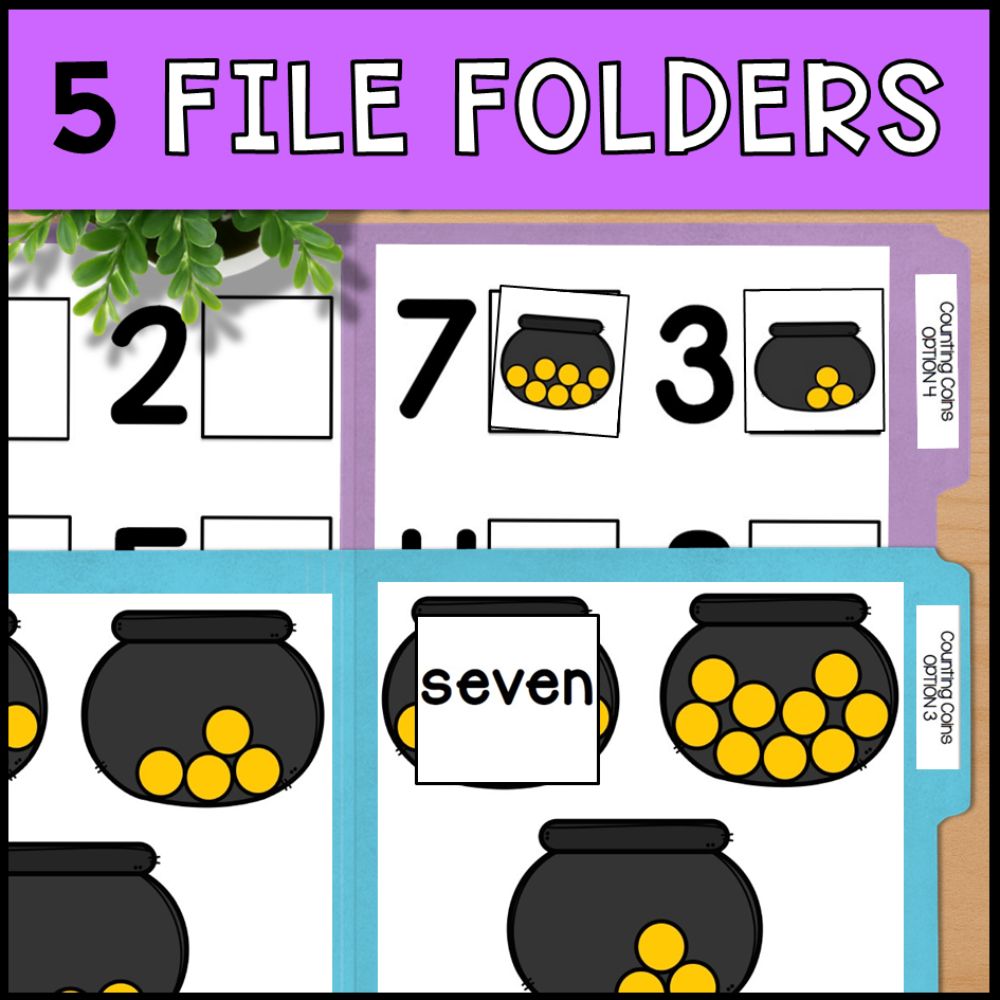 St. Patrick's Day Counting 0 to 10: Adapted Books, Task Cards & More