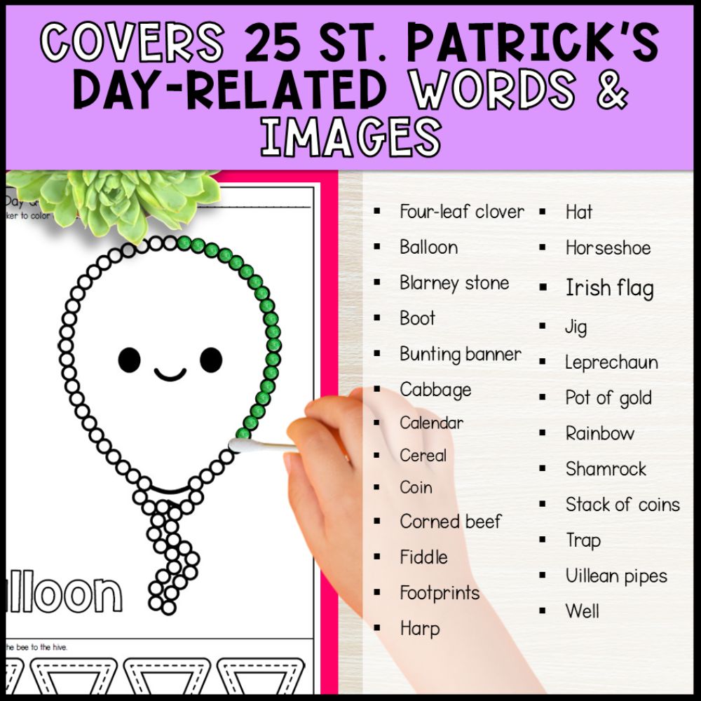 St Patrick's Day Centers Bundle - Fine Motor Activities & Worksheets