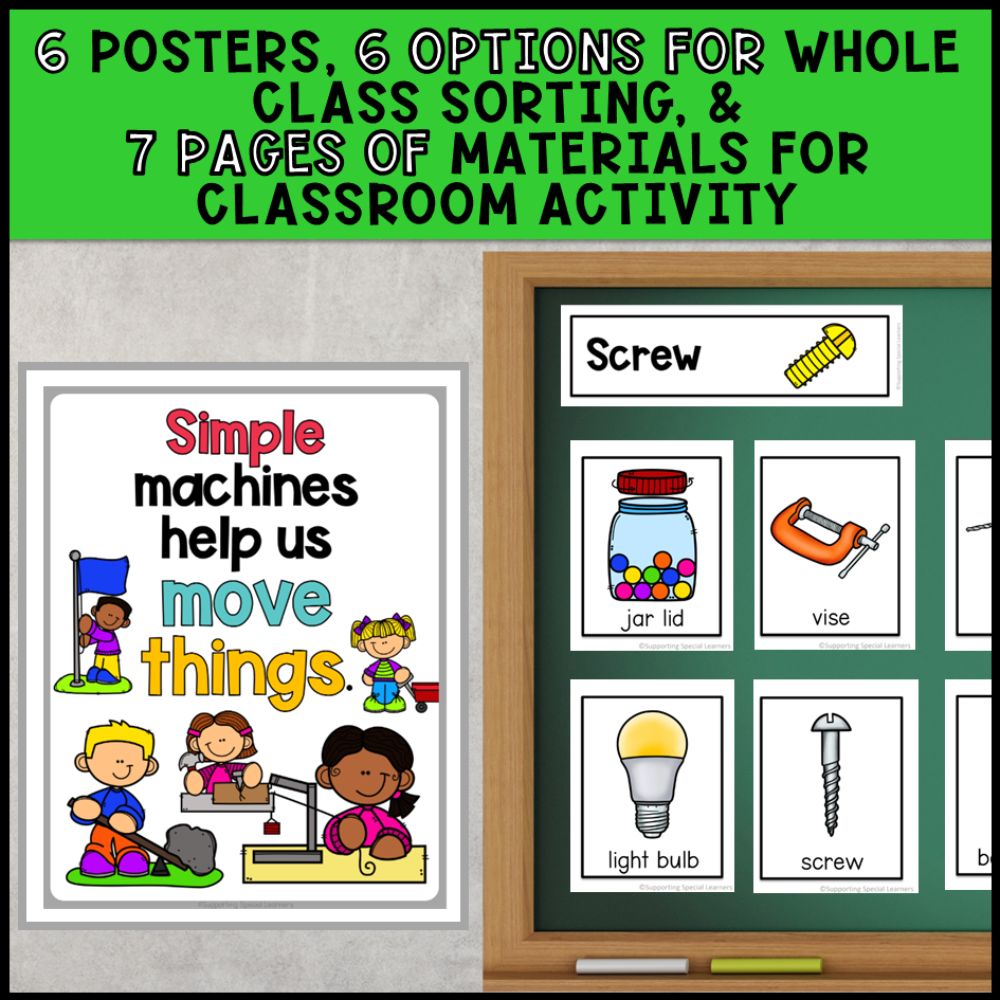 Simple Machines & Movement Grade 2 Adapted Science Special Education