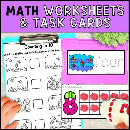 Summer Math and Literacy Centers - Kindergarten & Special Education