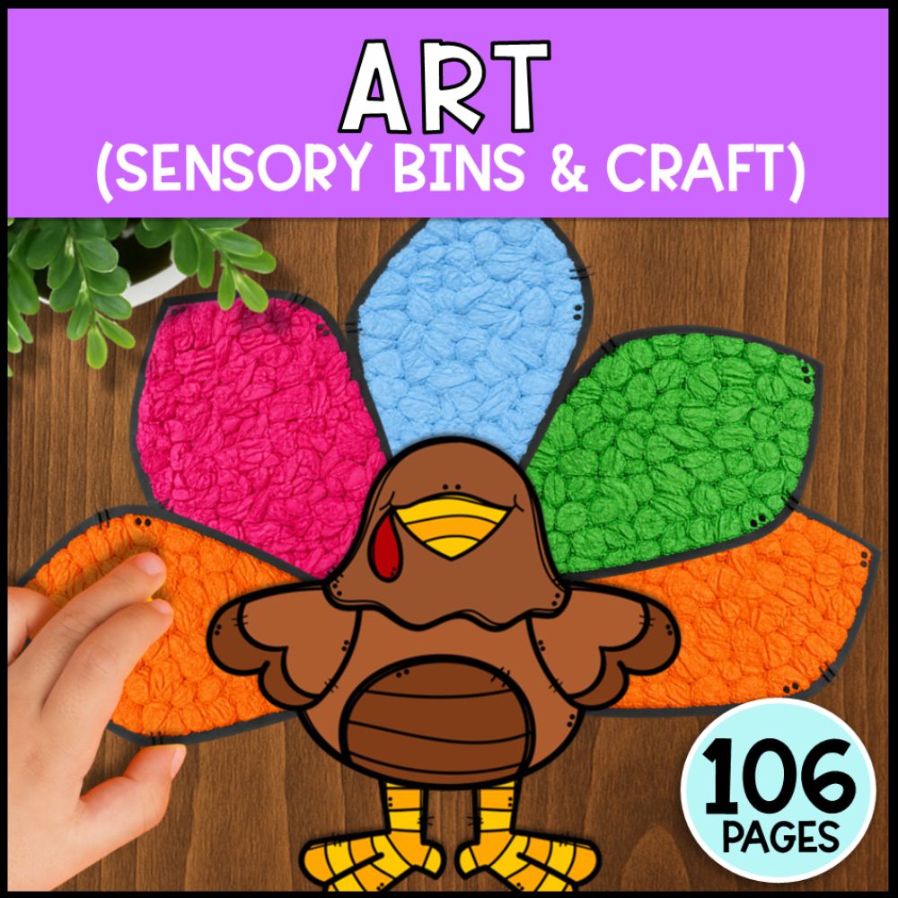 Thanksgiving Math, Literacy & Art Activities - Special Education