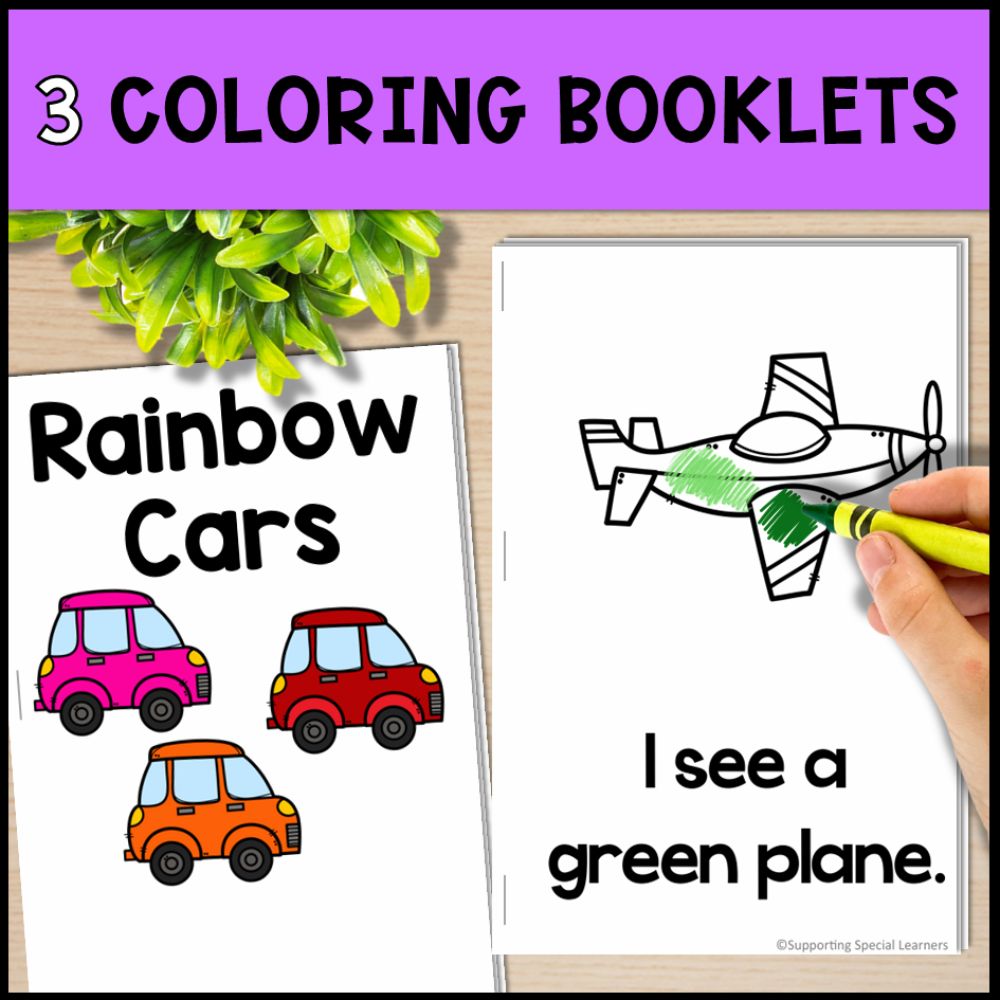 Vehicle Theme Math and Literacy Centers: Special Education & Kindergarten
